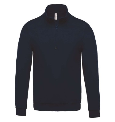 ZIP NECK SWEATSHIRT
