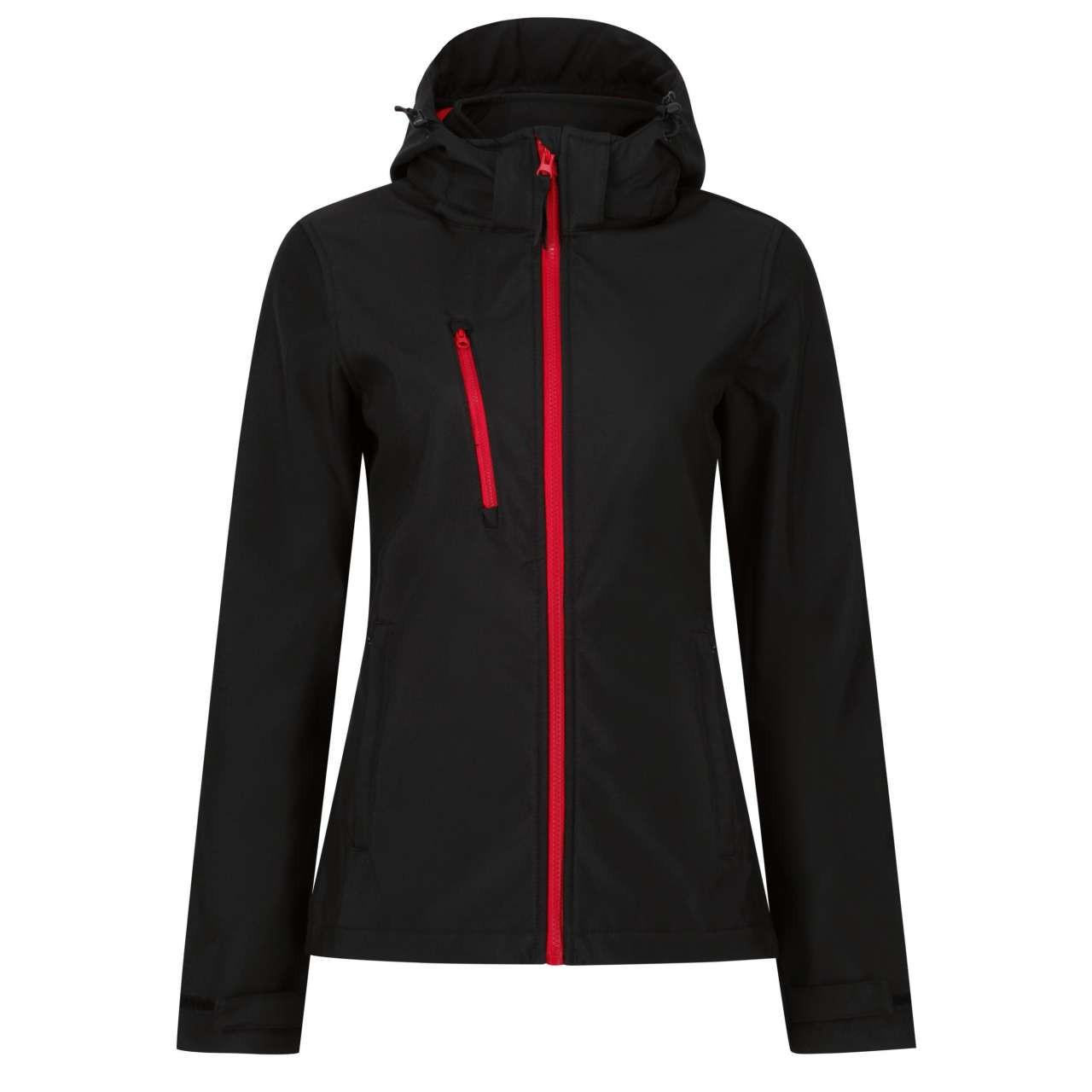 WOMEN'S VENTURER 3 LAYER HOODED PRINTABLE SOFTSHELL JACKET