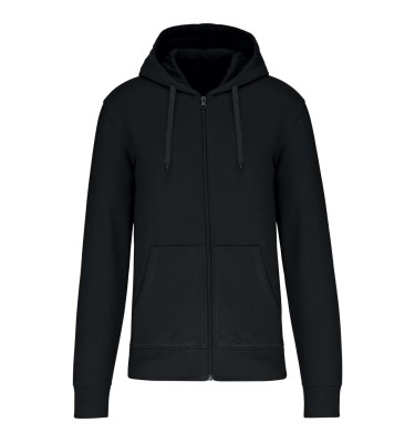 MEN'S ECO-FRIENDLY HOODED SWEATSHIRT WITH ZIP FASTENING
