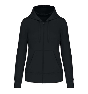 LADIES' ECO-FRIENDLY ZIPPED HOODED SWEATSHIRT