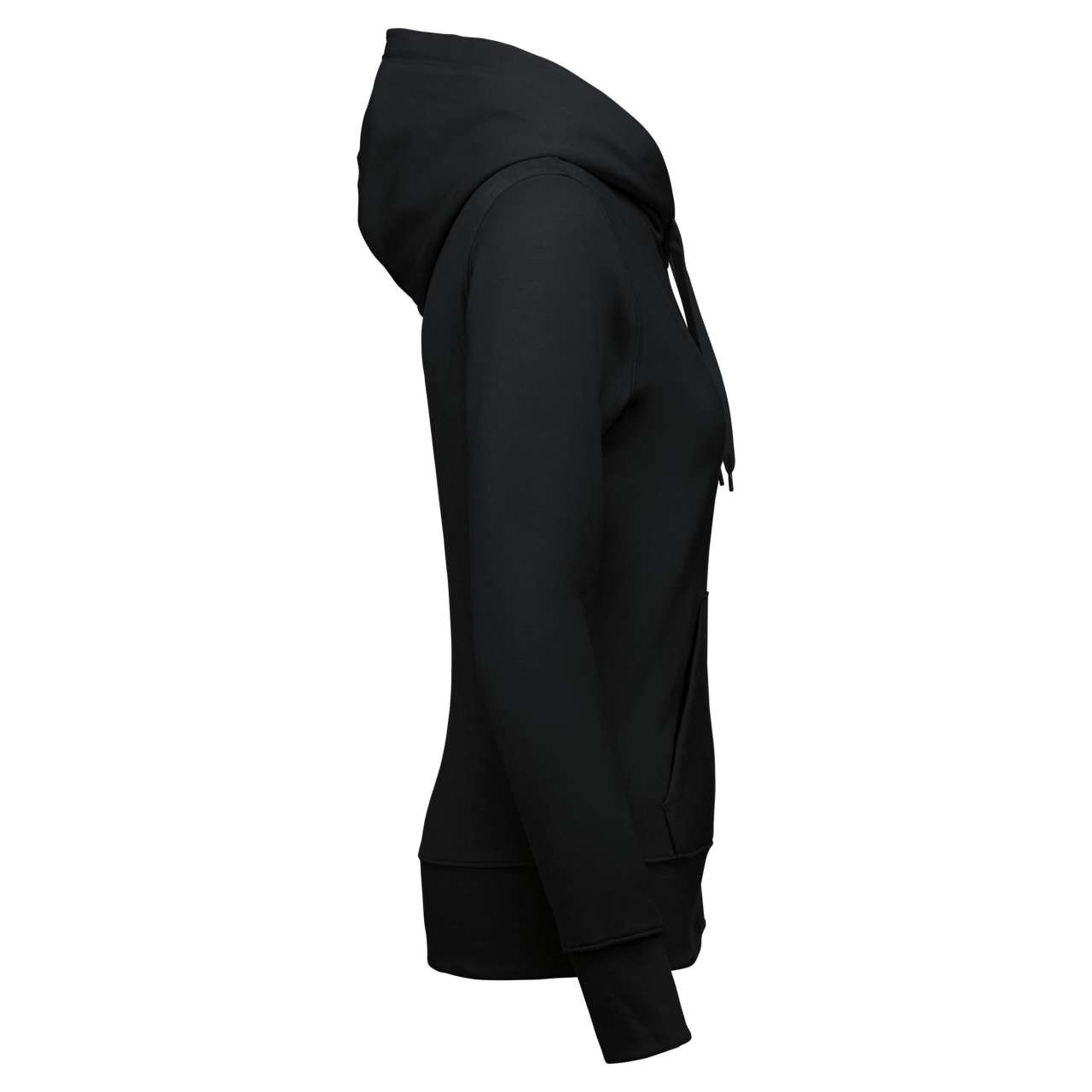 LADIES' ECO-FRIENDLY ZIPPED HOODED SWEATSHIRT