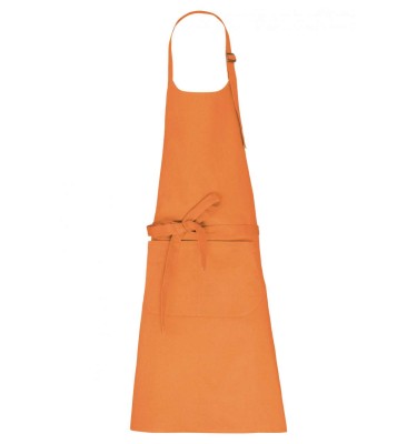 APRON WITH POCKET IN ORGANIC COTTON