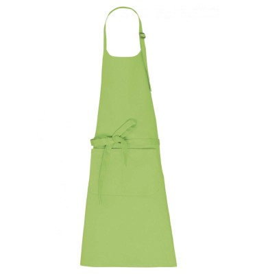 APRON WITH POCKET IN ORGANIC COTTON