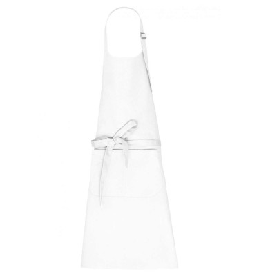 APRON WITH POCKET IN ORGANIC COTTON