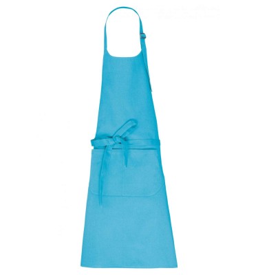 APRON WITH POCKET IN ORGANIC COTTON