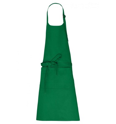 APRON WITH POCKET IN ORGANIC COTTON