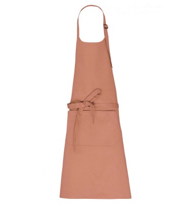 APRON WITH POCKET IN ORGANIC COTTON