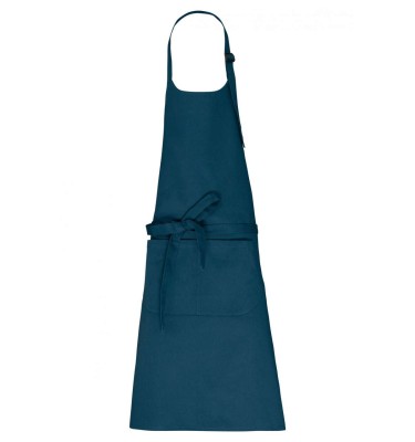 APRON WITH POCKET IN ORGANIC COTTON