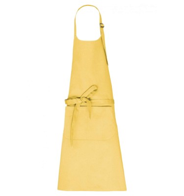 APRON WITH POCKET IN ORGANIC COTTON