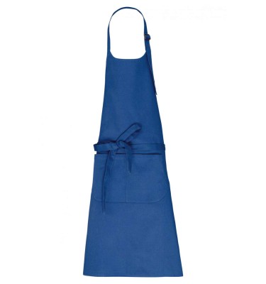APRON WITH POCKET IN ORGANIC COTTON