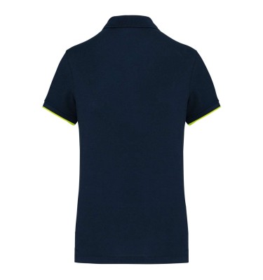 LADIES' SHORT-SLEEVED CONTRASTING DAYTODAY POLO SHIRT
