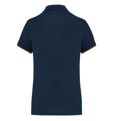 LADIES' SHORT-SLEEVED CONTRASTING DAYTODAY POLO SHIRT