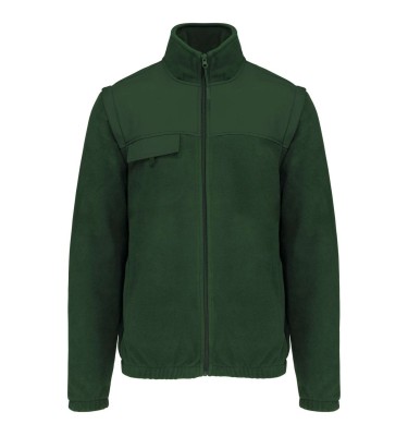 FLEECE JACKET WITH REMOVABLE SLEEVES