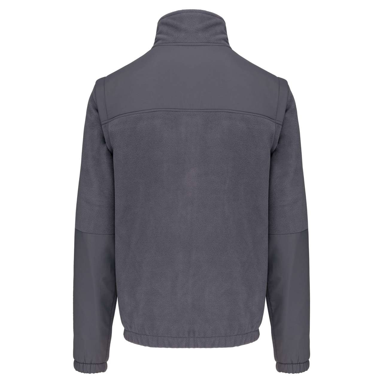 FLEECE JACKET WITH REMOVABLE SLEEVES