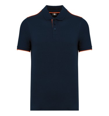 MEN'S SHORT-SLEEVED CONTRASTING DAYTODAY POLO SHIRT