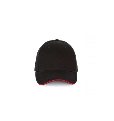 CAP WITH CONTRASTING SANDWICH PEAK - 6 PANELS