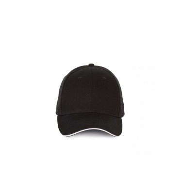CAP WITH CONTRASTING SANDWICH PEAK - 6 PANELS