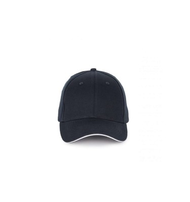 CAP WITH CONTRASTING SANDWICH PEAK - 6 PANELS