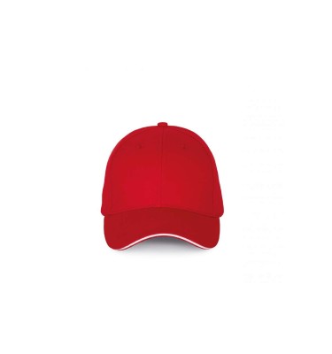 CAP WITH CONTRASTING SANDWICH PEAK - 6 PANELS