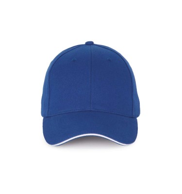 CAP WITH CONTRASTING SANDWICH PEAK - 6 PANELS