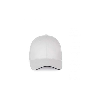 CAP WITH CONTRASTING SANDWICH PEAK - 6 PANELS