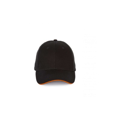 CAP WITH CONTRASTING SANDWICH PEAK - 6 PANELS