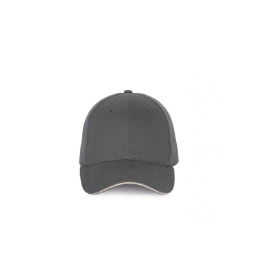 CAP WITH CONTRASTING SANDWICH PEAK - 6 PANELS