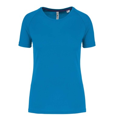 LADIES' RECYCLED ROUND NECK SPORTS T-SHIRT
