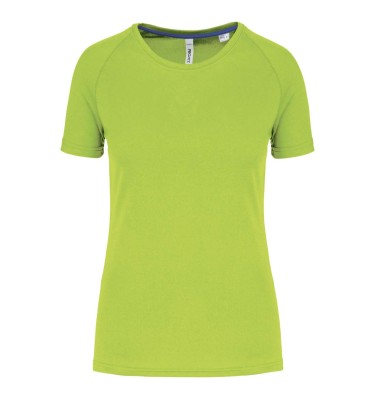 LADIES' RECYCLED ROUND NECK SPORTS T-SHIRT