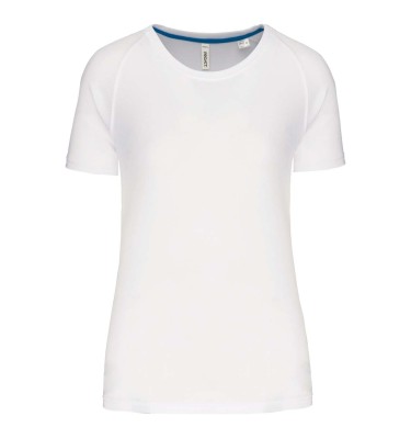 LADIES' RECYCLED ROUND NECK SPORTS T-SHIRT