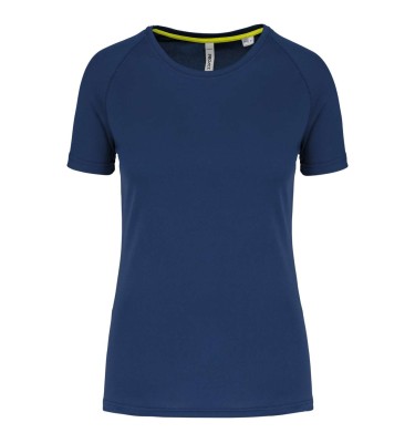 LADIES' RECYCLED ROUND NECK SPORTS T-SHIRT