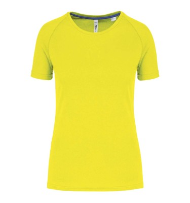 LADIES' RECYCLED ROUND NECK SPORTS T-SHIRT