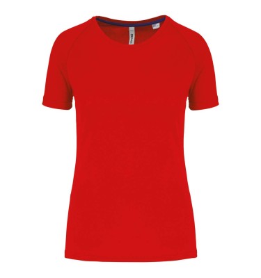 LADIES' RECYCLED ROUND NECK SPORTS T-SHIRT