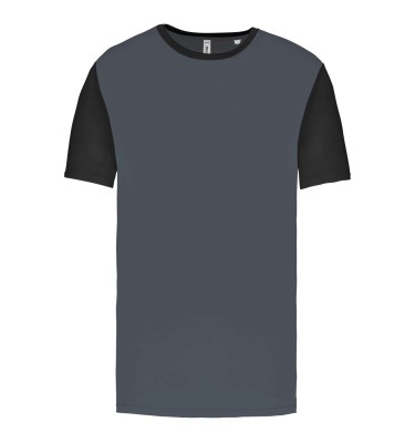 ADULTS' BICOLOUR SHORT-SLEEVED T-SHIRT