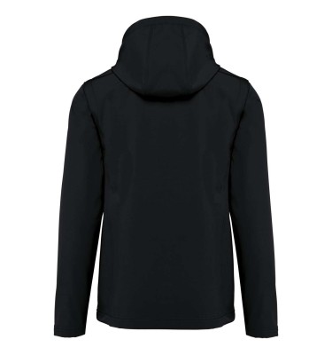 UNISEX 3-LAYER SOFTSHELL HOODED JACKET WITH REMOVABLE SLEEVES