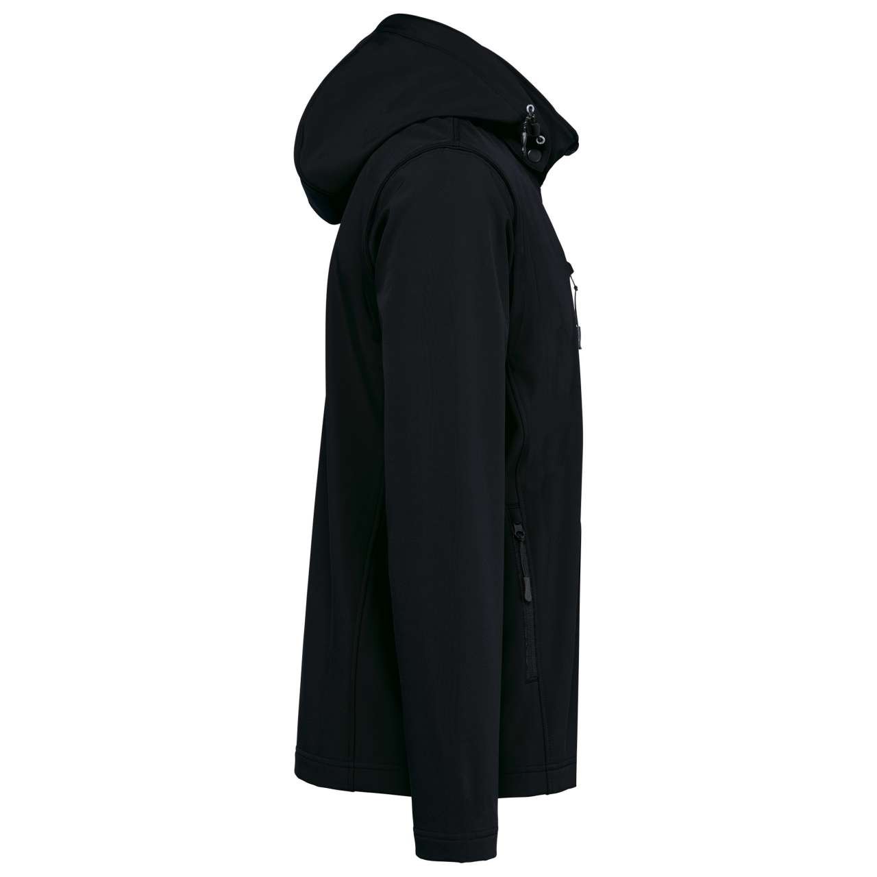 UNISEX 3-LAYER SOFTSHELL HOODED JACKET WITH REMOVABLE SLEEVES