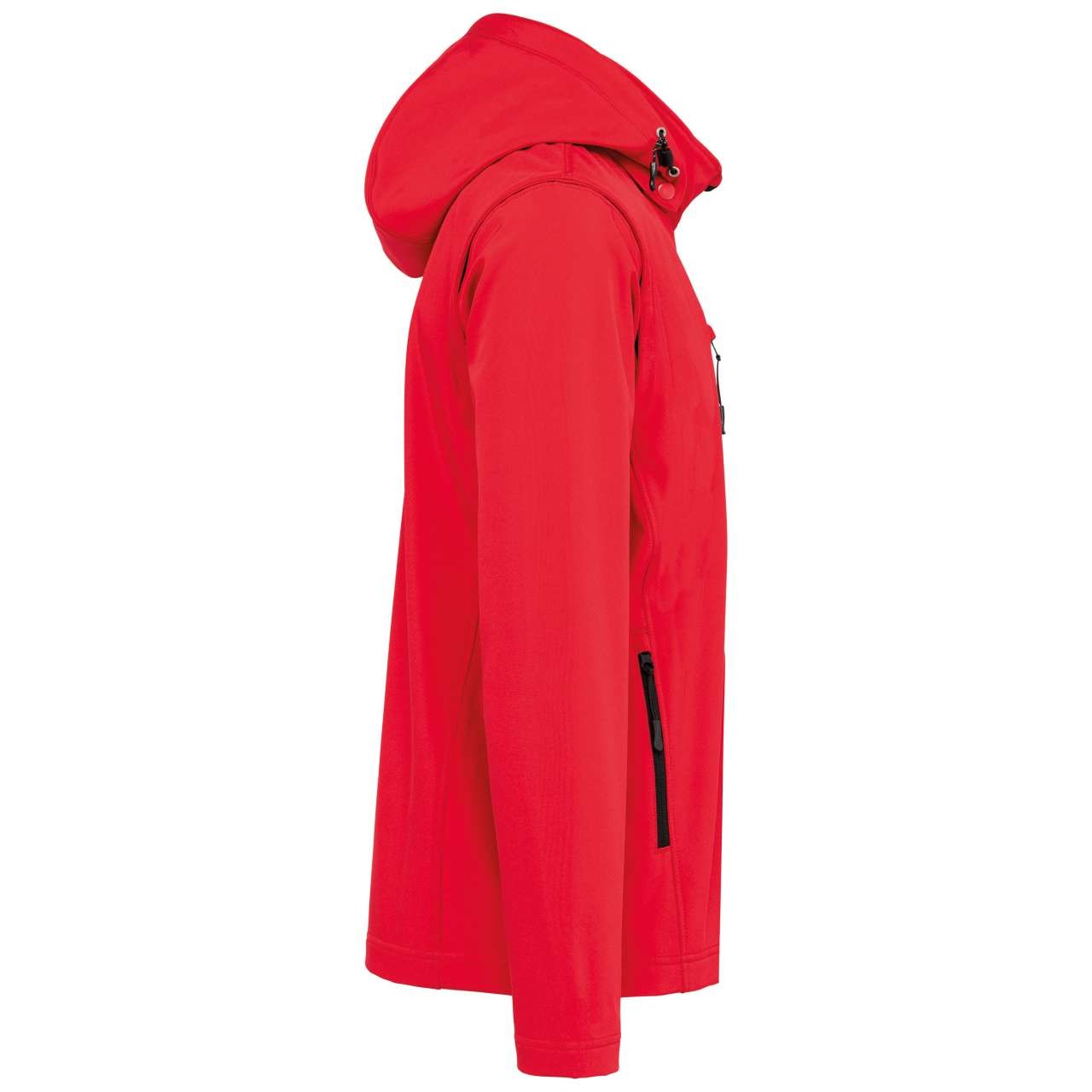 UNISEX 3-LAYER SOFTSHELL HOODED JACKET WITH REMOVABLE SLEEVES