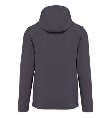 UNISEX 3-LAYER SOFTSHELL HOODED JACKET WITH REMOVABLE SLEEVES