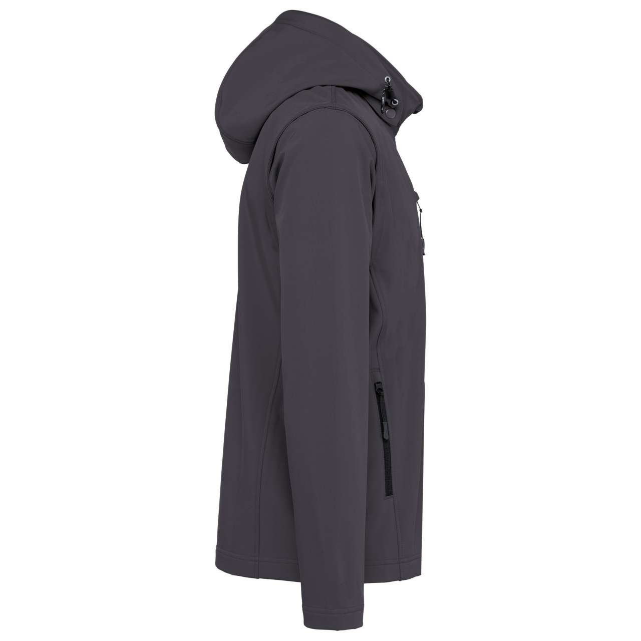 UNISEX 3-LAYER SOFTSHELL HOODED JACKET WITH REMOVABLE SLEEVES
