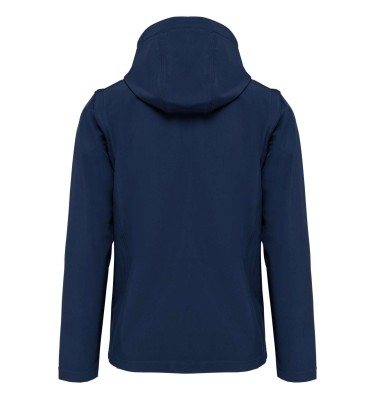 UNISEX 3-LAYER SOFTSHELL HOODED JACKET WITH REMOVABLE SLEEVES