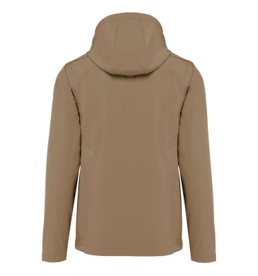 UNISEX 3-LAYER SOFTSHELL HOODED JACKET WITH REMOVABLE SLEEVES