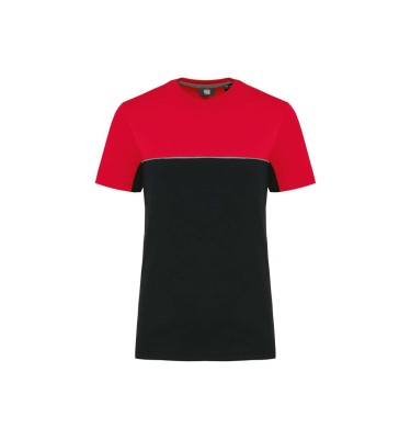 UNISEX ECO-FRIENDLY SHORT SLEEVE TWO-TONE T-SHIRT