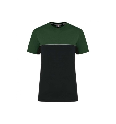 UNISEX ECO-FRIENDLY SHORT SLEEVE TWO-TONE T-SHIRT