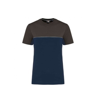 UNISEX ECO-FRIENDLY SHORT SLEEVE TWO-TONE T-SHIRT