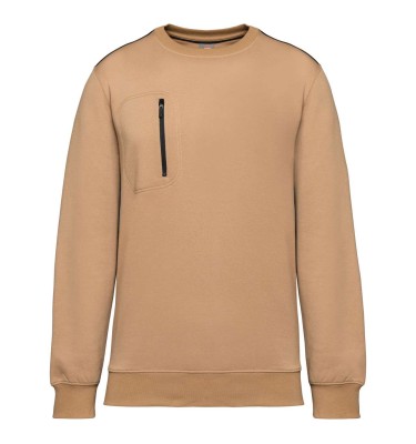 UNISEX DAYTODAY CONTRASTING POCKET SWEATSHIRT