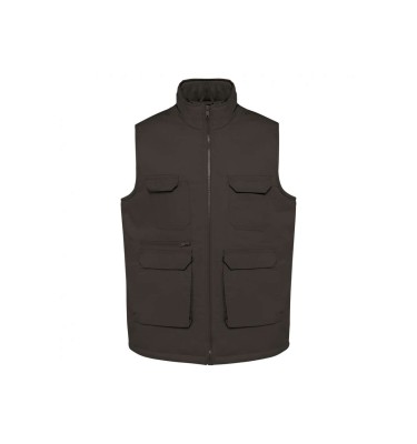 UNISEX PADDED MULTI-POCKET POLYCOTTON VEST