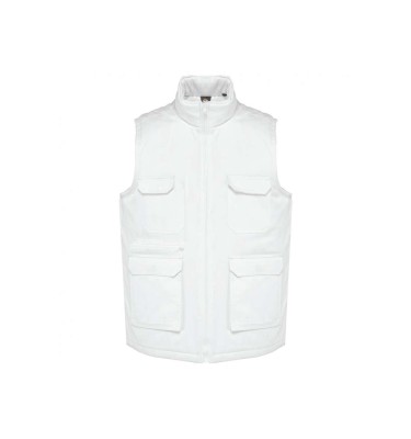 UNISEX PADDED MULTI-POCKET POLYCOTTON VEST