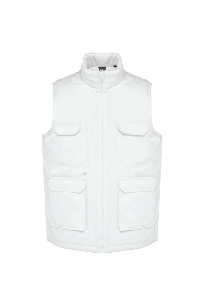 UNISEX PADDED MULTI-POCKET POLYCOTTON VEST