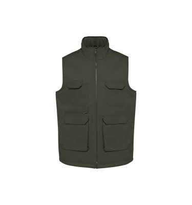 UNISEX PADDED MULTI-POCKET POLYCOTTON VEST