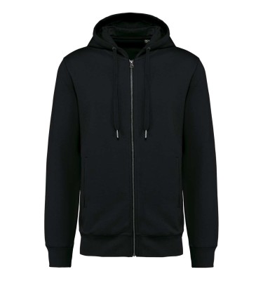 UNISEX ECO-FRIENDLY FRENCH TERRY ZIPPED HOODED SWEATSHIRT
